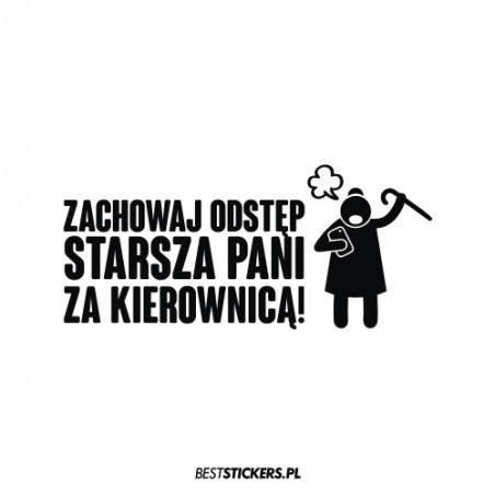 Zachowaj Odstęp Starsza Pani