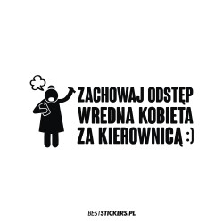 Zachowaj Odstęp Wredna Kobieta