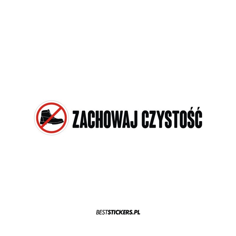 Zachowaj Czystość but