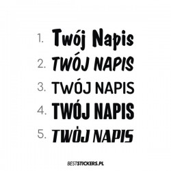 Flaga + Twój Napis