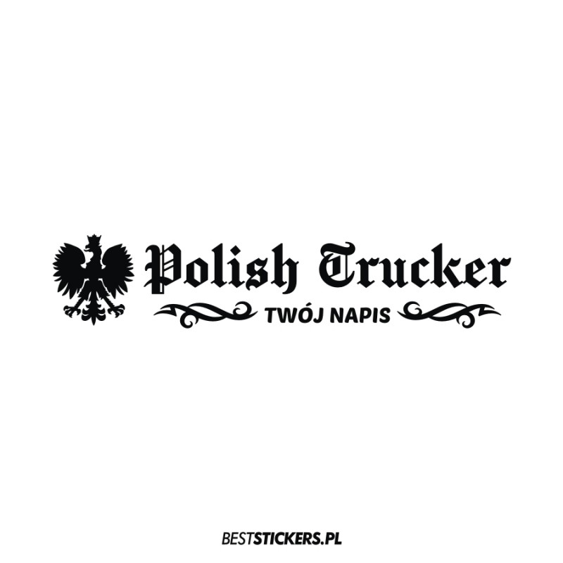Polish Trucker Orzeł + Imię Napis