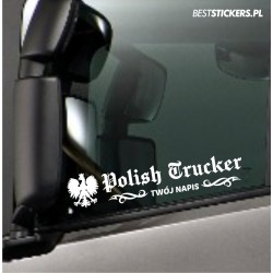 Polish Trucker Orzeł + Imię Napis
