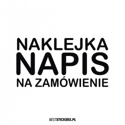 Napis na Zamówienie, Logo Bez Tła