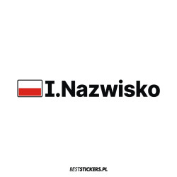 Flaga + Nazwisko Rajdowa...