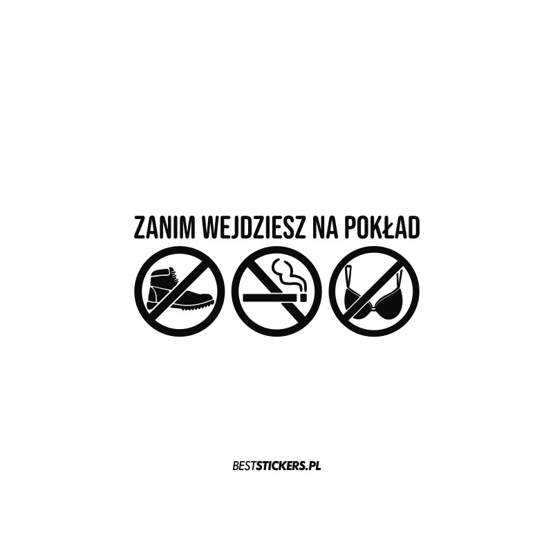 Zachowaj Czystość Zanim Wejdziesz Na Pokład