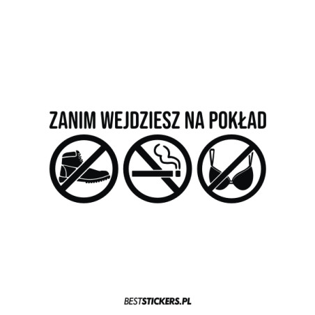 Zachowaj Czystość Zanim Wejdziesz Na Pokład
