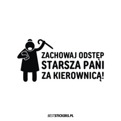 Zachowaj Odstęp Starsza Pani