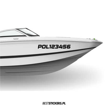 Numer Rejestracyjny na Łódkę Motorówkę