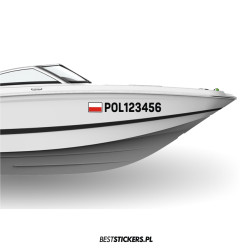 Flaga + Numer Rejestracyjny...