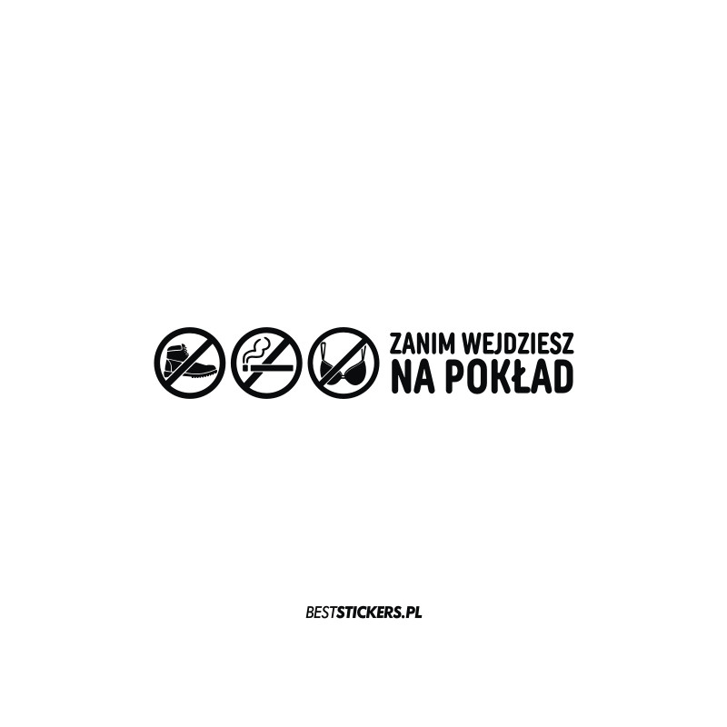 Zachowaj Czystość Zanim Wejdziesz Na Pokład