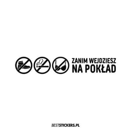 Zachowaj Czystość Zanim Wejdziesz Na Pokład