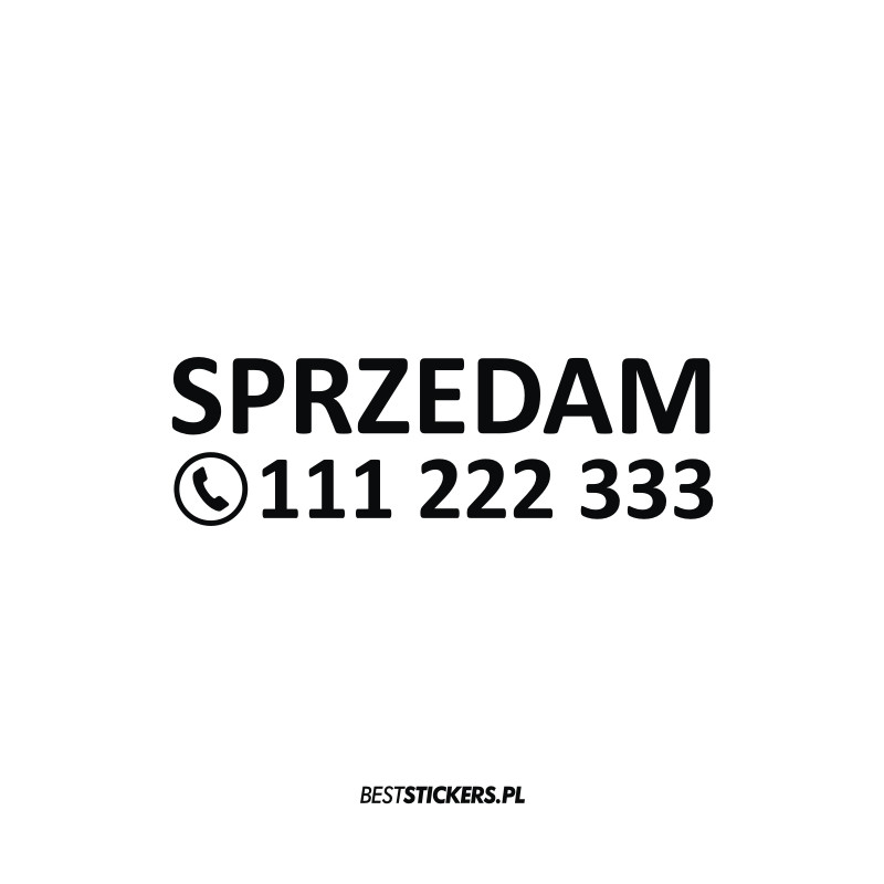 Sprzedam + Numer Telefonu