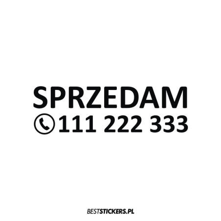 Sprzedam + Numer Telefonu
