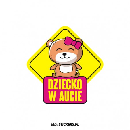 Dziecko w Aucie miś